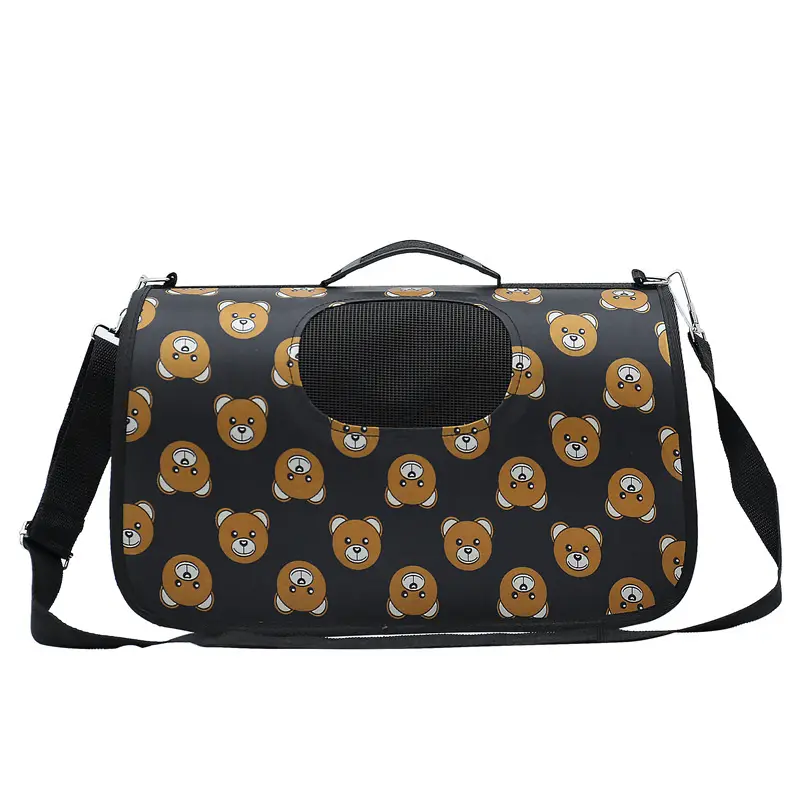 Sac de voyage en Nylon EVA pour animaux de compagnie,, impression personnalisée, grande capacité, ours, singe, fleur, chat, chien