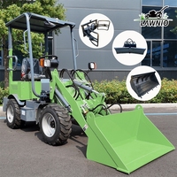 Caricatore Elettrico ad Alta Efficienza LAWNIO con Sterzo Completamente Idraulico e Alta Manovrabilità per Giardinaggio