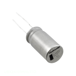 Condensateur traversant UBX2A101MHL1TO, canal fabricant, en aluminium, 100 µF, 20 %, 100 V, radial - Product Image 1