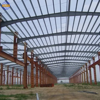 Estructura de Acero de Alta Resistencia para Naves Industriales Modernas, Estructura de Acero en Sección H para Almacenes, 200m2, con Certificación ISO/CE