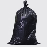 Sacs poubelles en plastique robustes biodégradables noirs pour cuisine, sacs de rangement, logo personnalisé, prix bas, modèle supermarché, vente en gros