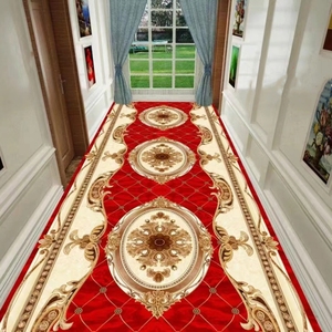 Hiện đại đơn giản tùy chỉnh mô hình khu vực thảm & bộ cho phòng ngủ gia đình phòng khách hành lang-Lễ hội thảm đỏ tường-to-tường - Product Image 5