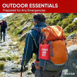 <span class=keywords><strong>Cadeau</strong></span> de bienvenue : Trousse de premiers soins médicale d'urgence <span class=keywords><strong>pour</strong></span> blessures, 176 pièces en <span class=keywords><strong>un</strong></span> seul petit ensemble, personnalisable, format de poche, mini trousse de premiers soins de voyage - Product Image 5