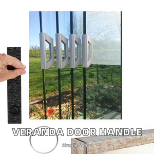 Poignée de porte extérieure moderne en aluminium pour portes coulissantes avec installation facile - Product Image 2