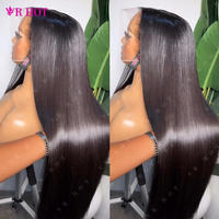 Peluca Frontal de Encaje HD sin Pegamento 13x6, Pelucas de Cabello Humano Virgen Vietnamita, Cabello con Cutícula Alineada, Peluca Lisa