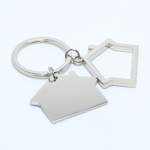 <strong>New</strong> Hollow Out Couple House <strong>Home</strong> Real Estate Gifts Keychain Key Chain Key Holder Ring Keyfob Metal Double House Shaped <strong>Keyring</strong> - Product Image 2