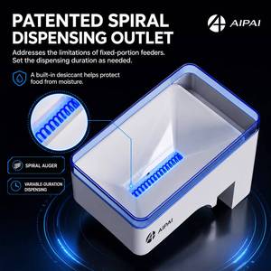 Distributeur automatique de nourriture pour poissons A+ AIPAI, application WiFi, contrôle à distance, alimentation précise et programmée pour aquarium. - Product Image 4