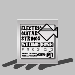 Juego completo de cuerdas para guitarra acústica folclórica Stonefish, cuerdas de acero con revestimiento NANO, accesorios antioxidantes para guitarras acústicas de 6 cuerdas - Product Image 1