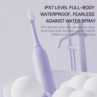 Brosse à dents électrique pour enfants OEM, 6 modes, étanche IPX7, sonique, rechargeable, avec poils doux