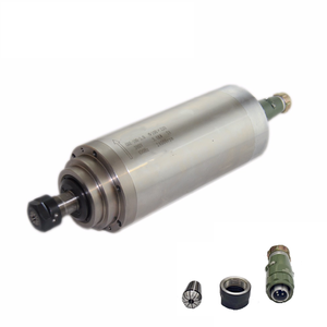 สีดำฟรีเดย์มอเตอร์แกนหมุน CNC 24000รอบต่อนาที400HZ 220V/380V Er20 GDZ-80-2.2B ระบายความร้อนด้วยน้ำ2.2KW - Product Image 2