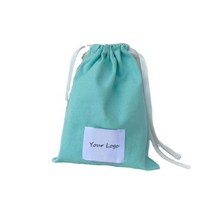 Bolsa de Muselina con Cordón de Algodón GOTS Biodegradable, Personalizada con Logotipo e Impresión a Color, para Joyería, Anillos y Aretes - Product Image 1