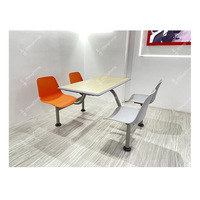 RT03 Ensemble table et chaises en bois pour restaurant école cantine café