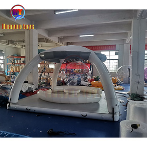 Drop Stitch <span class=keywords><strong>quai</strong></span> flottant avec tente eau natation mer plate-forme de <span class=keywords><strong>quai</strong></span> gonflable pour lac installation d'amusement aquatique gonflable - Product Image 2