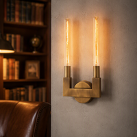 Applique murale moderne en laiton et cuivre, luminaire LED pour allée, applique murale noire de luxe pour intérieur, décoration murale pour salon