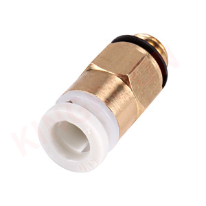 Conector neumático Reprap, tubo de 4x2mm con rosca M6 para extrusor remoto, accesorio para impresora 3D - Product Image 1