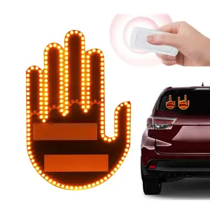 Controle Remoto LED Dedo Médio Aviso Luz De Freio Três Modelos Auto SUV Interior Pára-brisa Traseiro Outros Acessórios Luz Do Carro