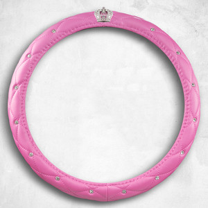 Accesorios ostentosos, Protector <span class=keywords><strong>de</strong></span> rueda antideslizante <span class=keywords><strong>para</strong></span> <span class=keywords><strong>mujer</strong></span>, cubierta universal <span class=keywords><strong>para</strong></span> volante <span class=keywords><strong>de</strong></span> diamantes <span class=keywords><strong>de</strong></span> imitación <span class=keywords><strong>de</strong></span> cristal hecha <span class=keywords><strong>de</strong></span> cuero - Product Image 6