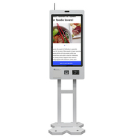 Kiosque libre-service Android à écran tactile capacitif 27 ''32'' pour kiosques de paiement de restaurant de restauration rapide intérieur et extérieur