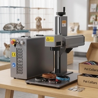 Machine de gravure laser à fibre portable haute précision JPT MOPA 30W M7 pour colliers de chien, étiquettes et plaques métalliques en aluminium