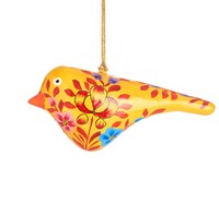 Acheter de haute qualité bel ensemble de 03 Kashmiri papier mâché suspendus oiseaux de noël pour la décoration intérieure Art déco