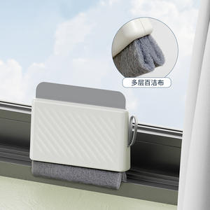 Limpiacristales Multifuncional de Plástico Blanco con Raspador de Una Sola Cara para Uso en el Hogar y Baño - Product Image 2