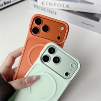 Coque de téléphone magnétique hybride TPU PC mate pour iPhone 18 17 Pro Max, accessoires de protection robuste, prix d'usine