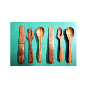 Best Designing <b>Silver</b> Cutlery <b>Set</b> Tableware Wedding Dinner Use for Hotel Restaurant Wood Flatware Cutlery Dinning Accessories - Product Image 3