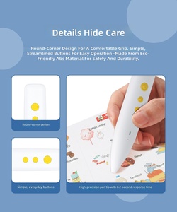 Penna Parlante Bilingue, Giocattolo Educativo, Penna Intelligente per la Lettura in Inglese e Cinese, per Bambini da 1 a 7 Anni, Regalo in Plastica, Kit di Apprendimento con Oltre 1500 Parole - Product Image 5