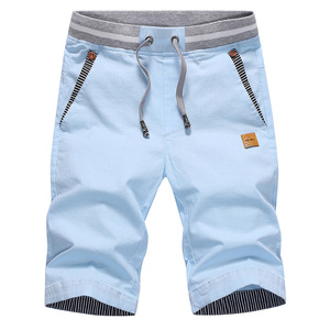 Pantalones de algodón informales de verano para hombre con nuevo estilo de moda al por mayor pantalones cortos de playa con cordón y cintura elástica - Product Image 6