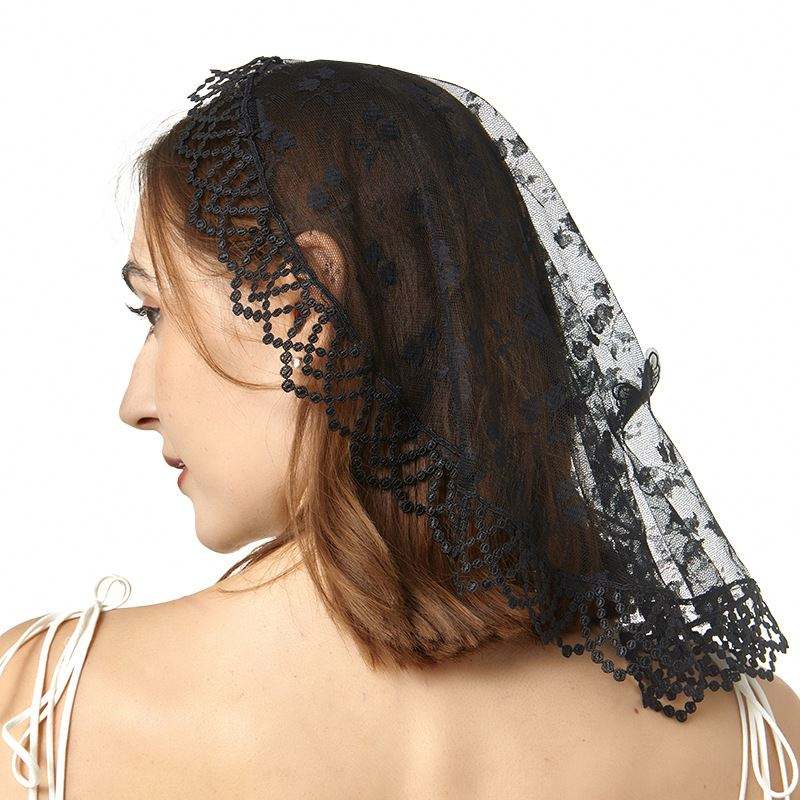 church veil embroidered