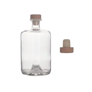 Hot Sale 500ml 750ml High Flint Glass Bottles for Coffee Flavored Rum Wine Bottles 750 ml With Caps Top Selling Product 2023