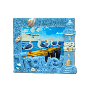 Aimant de réfrigérateur en résine impression de logo personnalisé oiseau nautique mouette France <span class=keywords><strong>ville</strong></span> Souvenir Bretagne Nice <span class=keywords><strong>Marseille</strong></span> - Product Image 1