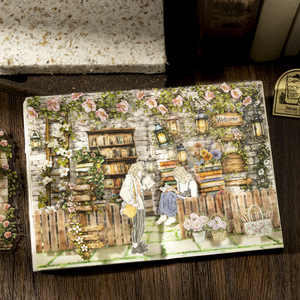 Paquete de 20 Pegatinas Decorativas Vintage de la Serie Jardín para Acuarios - Product Image 4