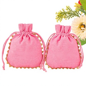 Natural Cotton Drawstring Bags with Custom Logo Option Reusable Eco Pouches for <b>Gifts</b> Cosmetics Travel Jewelry Container - Product Image 1