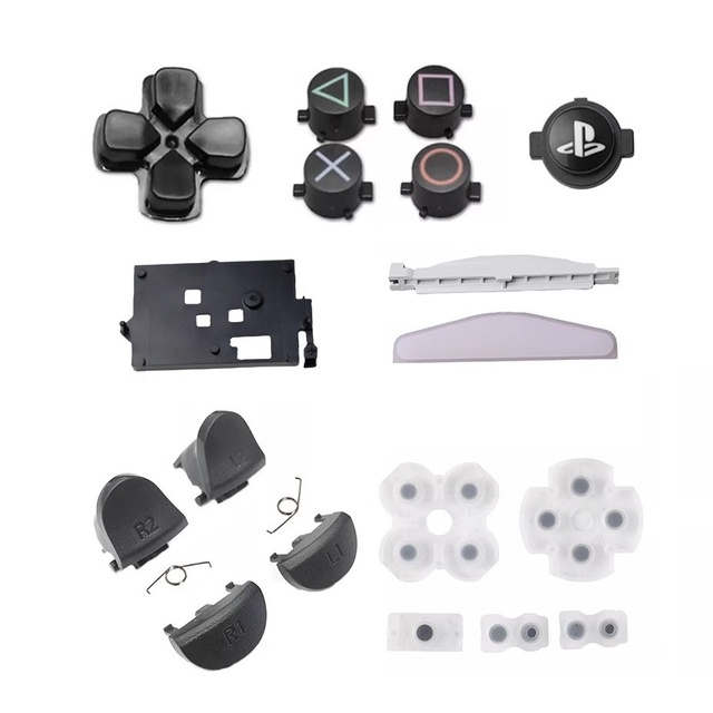 For Slim/Pro Controller Replacement Button Set with Plastic Triggers and Directional Keys