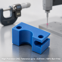 Pièces en plastique technique usinées CNC sur mesure de haute précision, MC Nylon UHMWPE, service de fraisage et de tournage, usine de blocs de guidage coulissants