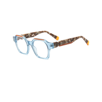 Vente de gros Logo personnalisé tendance Monture de lunettes optiques pour hommes Lunettes rétro faites à la main Monture de lunettes en acétate de haute qualité