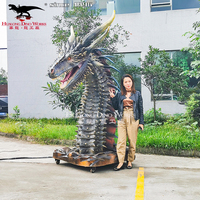 Dragon Western Animatronic réaliste fait main grandeur nature Mouvements réalistes Dragon