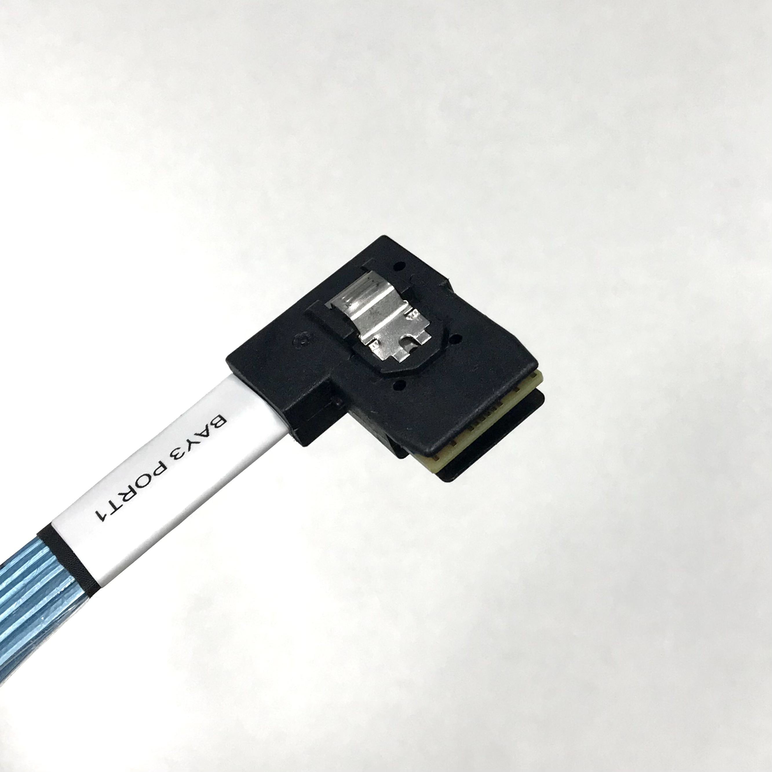 HONPNK High-Speed Data Transfer SFF-8087 Straight to Right Angle Mini SAS Cable for SAS/RAID Controllers, Backplanes, Servers