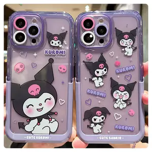 Kulomi Jepang cocok untuk iphone 14pro casing ponsel iPhone 13 silikon transparan 14 casing lunak promax 12