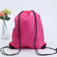 Sac à dos en polyester coloré en gros, sac à dos de sport, sac à dos de course, sac à dos à cordon personnalisé avec logo, sac à dos d'épicerie