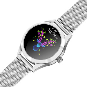 Montre connectée, moniteur de fréquence cardiaque dynamique 24 h, en acier inoxydable, Compatible avec Android et IOS, plusieurs langues disponibles, bon marché, <span class=keywords><strong>KW10</strong></span> - Product Image 3