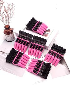 Deux couleurs assorties salon de <span class=keywords><strong>coiffure</strong></span> en plastique pince à cheveux alligator <span class=keywords><strong>coiffure</strong></span> pinces colorées outils de teinture de salon - Product Image 4
