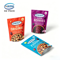 Sachets personnalisés imprimés de qualité alimentaire, métallisés, à fermeture éclair, avec fenêtre, pour fruits de mer, poisson, snacks, anchois séchés, crevettes, noix