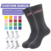 Chaussettes de sport personnalisées avec logo et couleur sur mesure, chaussettes de compression athlétiques mi-mollet pour équipes