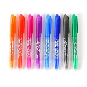 Vendita calda di Plastica Calda Cancellabile Penna Gel 8 Colori Set di Stampa Penne con Inchiostro Cancellabile Penna Gel