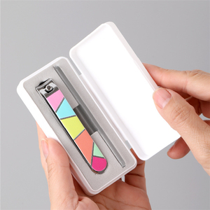 WELLFLYER MS-1101 New Creative Manicure Set Customizable LOGO Promotional Gift Box Beauty Care Nail Clippers Kit Nail File