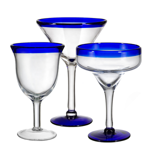 Samyo Party a mano stile messicano blu cerchio colorato <span class=keywords><strong>calice</strong></span> palloncini grande Gin bicchiere di <span class=keywords><strong>vino</strong></span> <span class=keywords><strong>rosso</strong></span> - Product Image 2