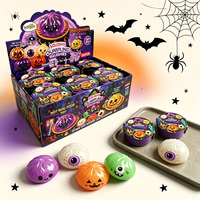 Jouet anti-stress sensoriel souple et craquant en TPR, motif fantôme d'Halloween, nouveauté, mini, pour cadeaux de fête, cadeau pour enfants, boîte de lot amusante