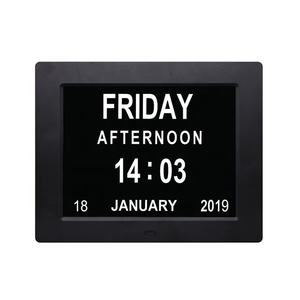 Reloj digital led de 8 pulgadas <span class=keywords><strong>con</strong></span> atenuación automática, reloj digital pequeño <span class=keywords><strong>con</strong></span> diseño de alzemios no acortado, regalo para abuelos - Product Image 1